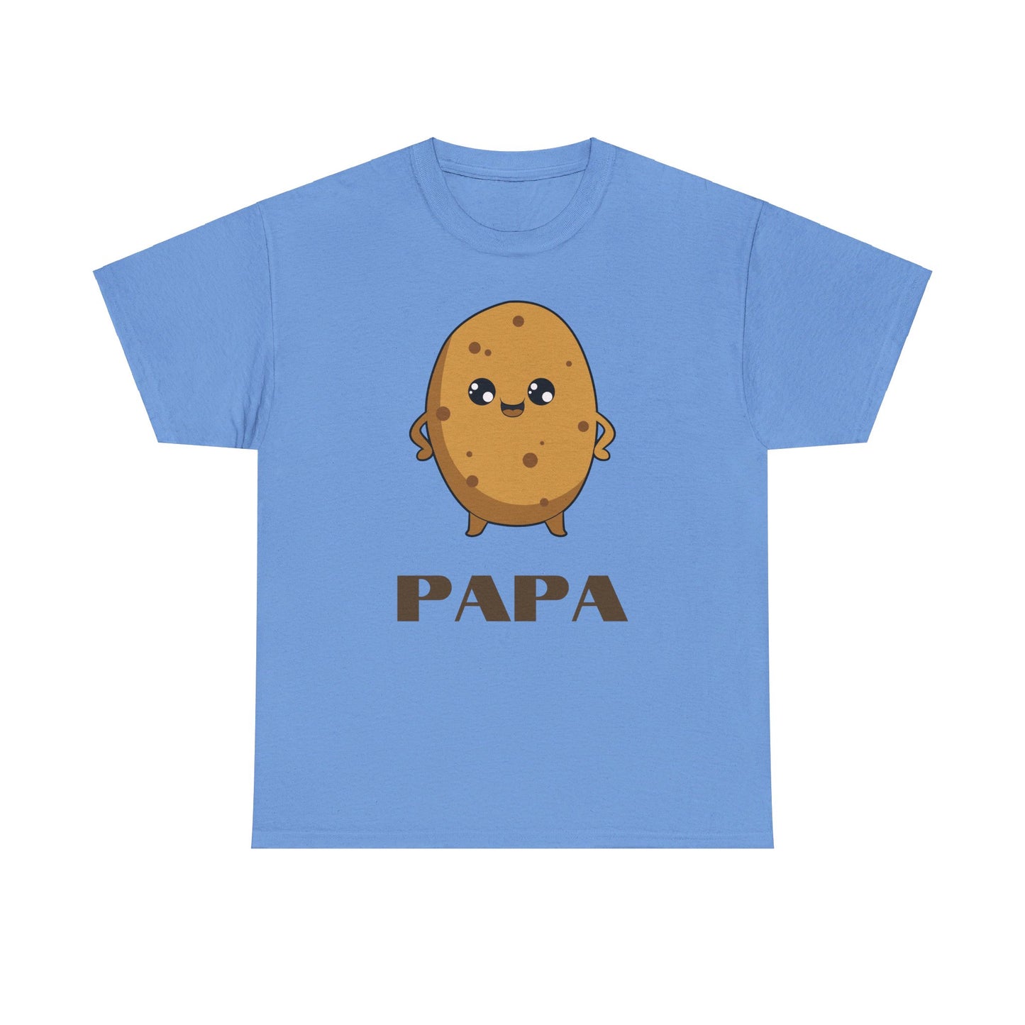 Cute Papa Potato Unisex Heavy Cotton T-Shirt | Adorable Father's Day Tee