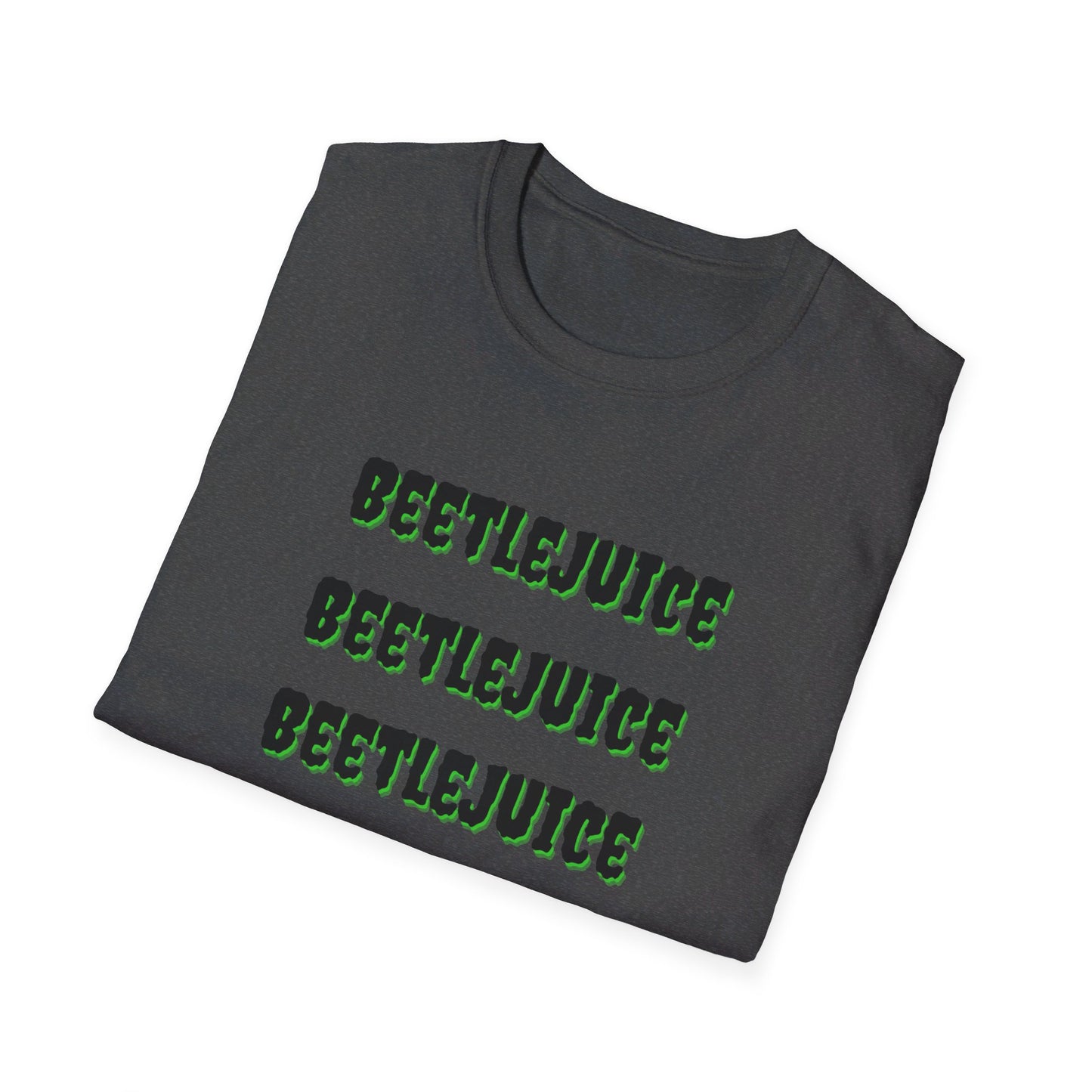 Beetlejuice, Beetlejuice, Beetlejuice! Unisex Softstyle T-Shirt | Classic Movie-Inspired Tee