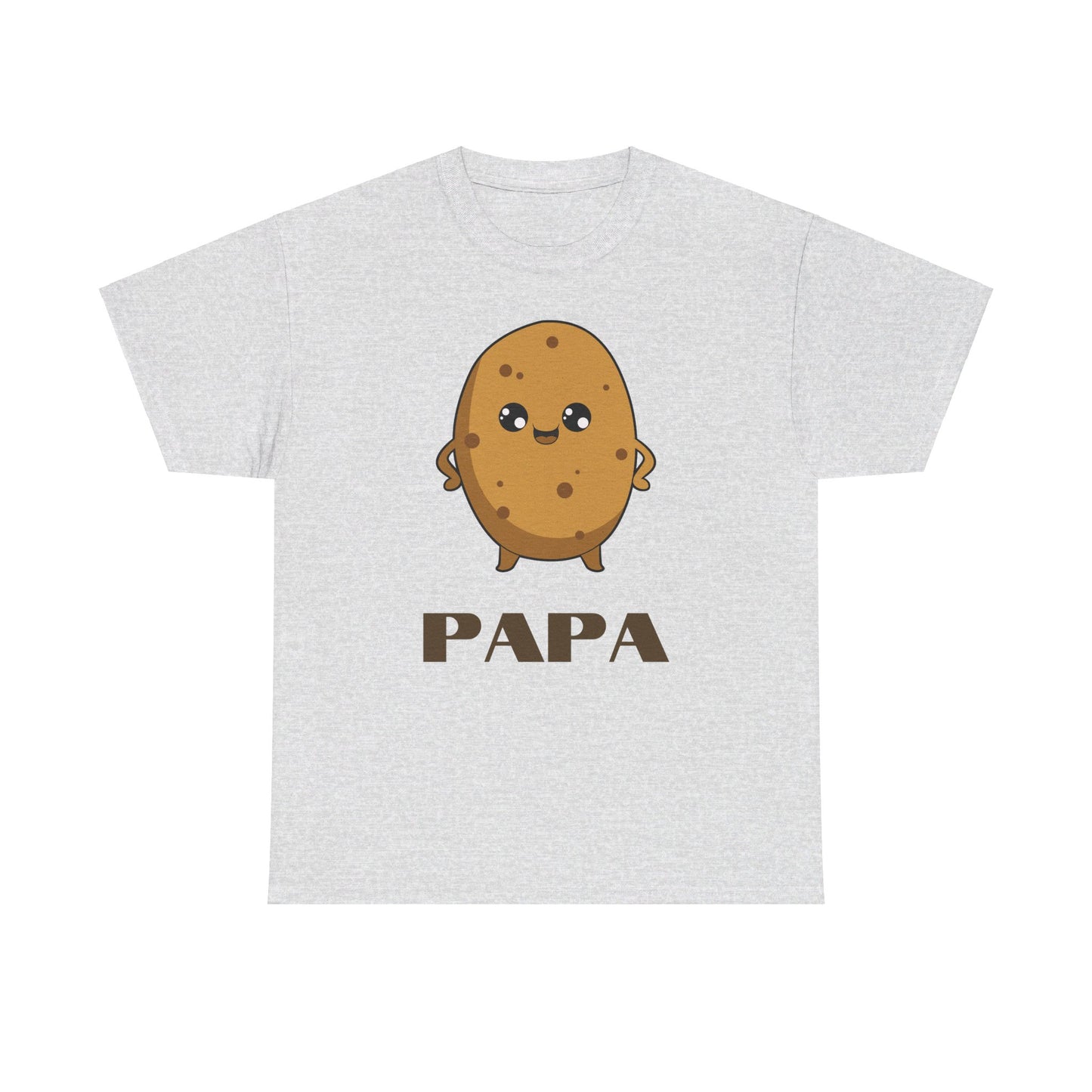 Cute Papa Potato Unisex Heavy Cotton T-Shirt | Adorable Father's Day Tee