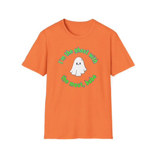 Beetlejuice Inspired Ghost with the Most Unisex Softstyle T-Shirt | Halloween Tee