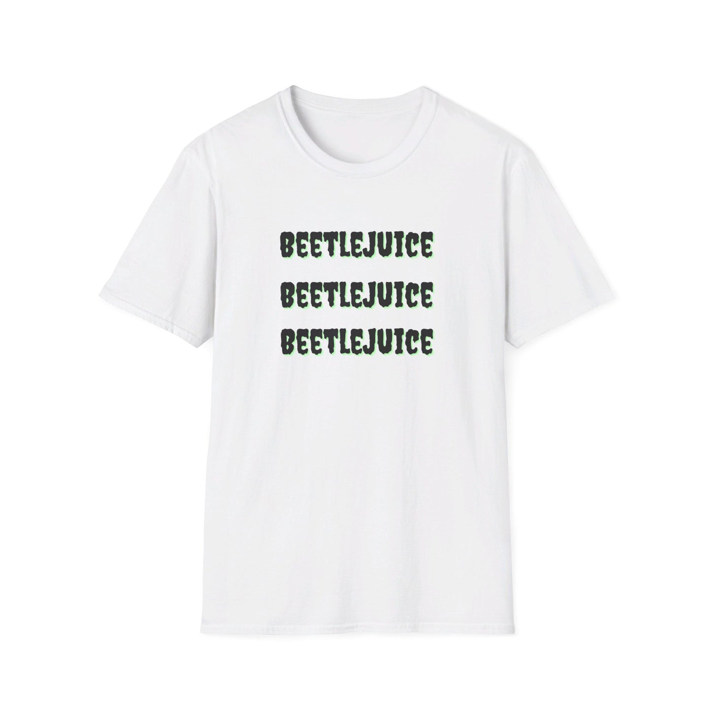 Beetlejuice, Beetlejuice, Beetlejuice! Unisex Softstyle T-Shirt | Classic Movie-Inspired Tee