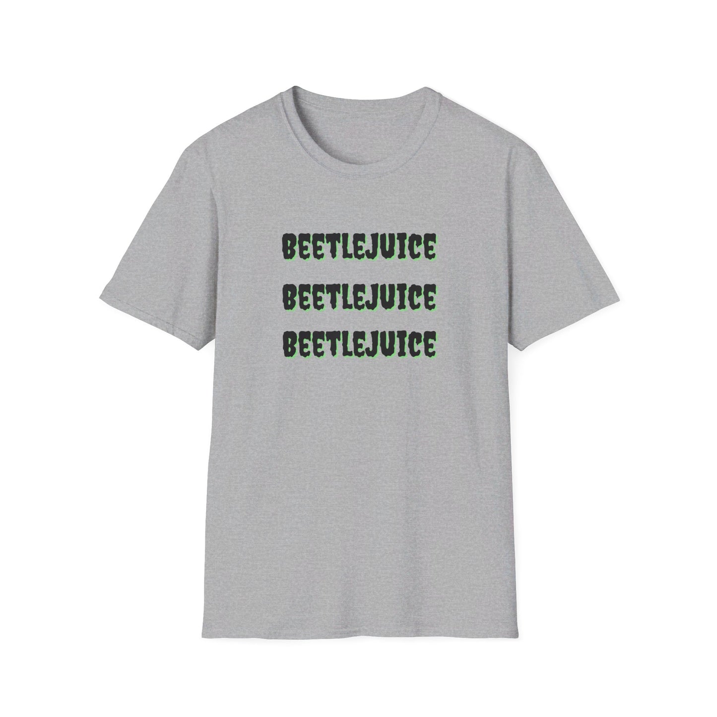 Beetlejuice, Beetlejuice, Beetlejuice! Unisex Softstyle T-Shirt | Classic Movie-Inspired Tee