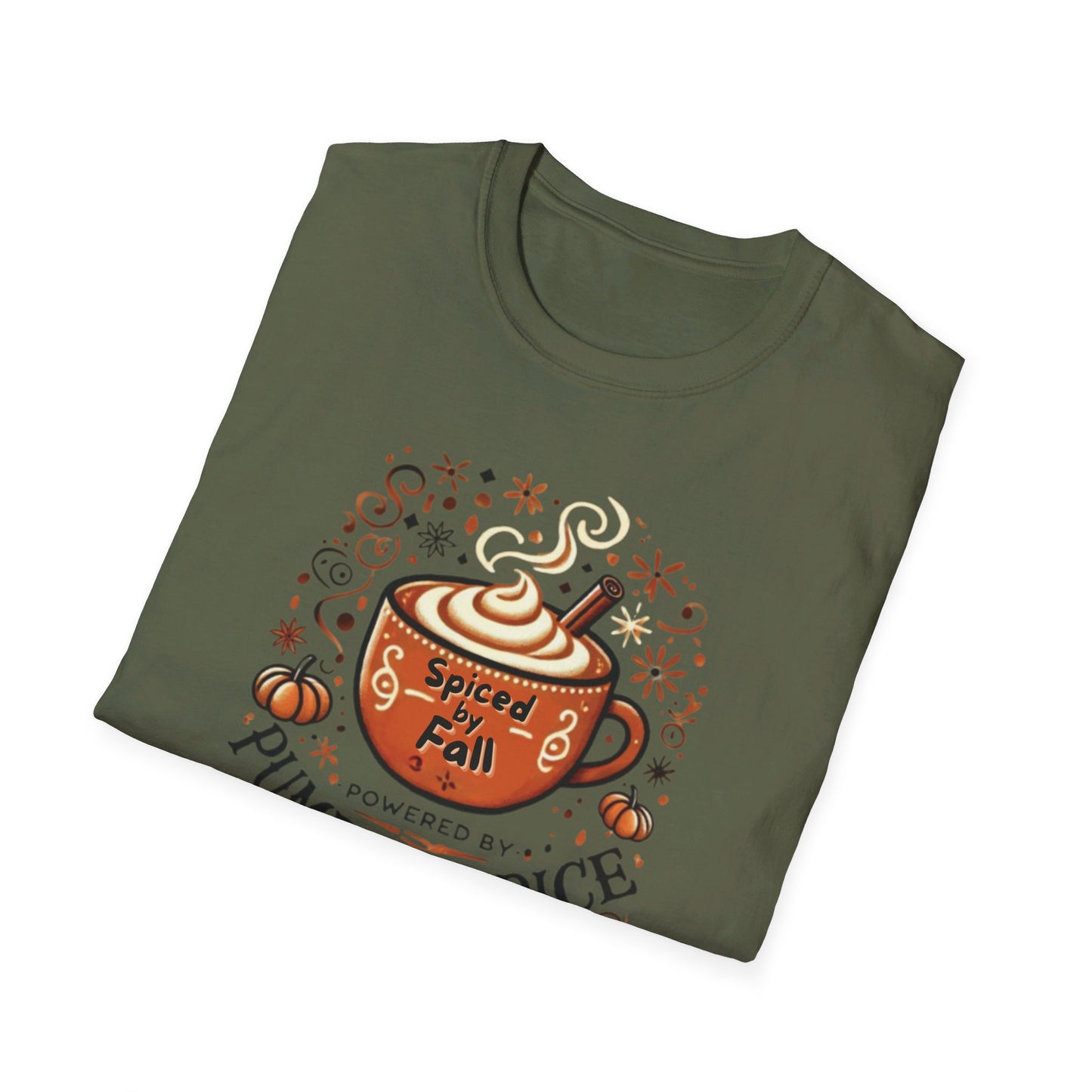 Cozy Pumpkin Spice Latte - Unisex Softstyle T-Shirt | Fall-Inspired Graphic Tee