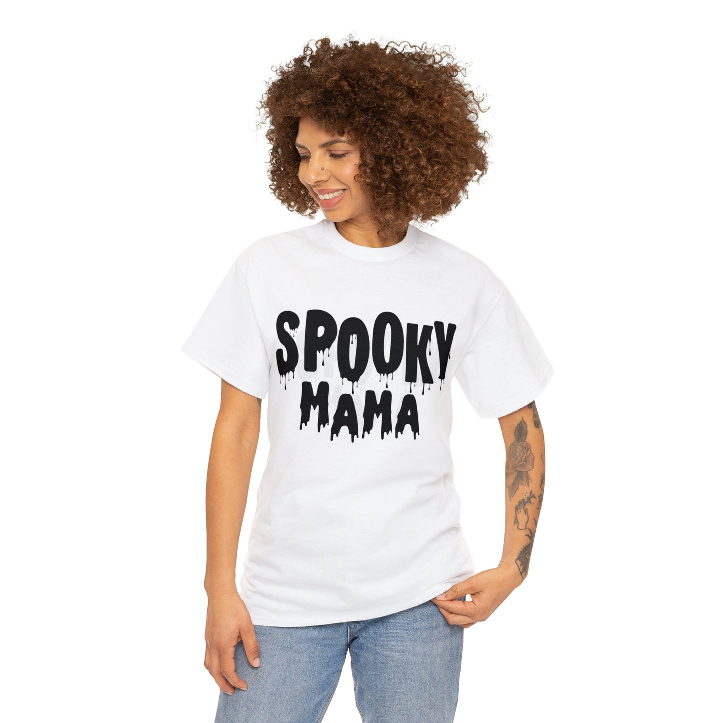 Get Into the Halloween Spirit with Our "Spooky Mama" T-Shirt! 👻🎃