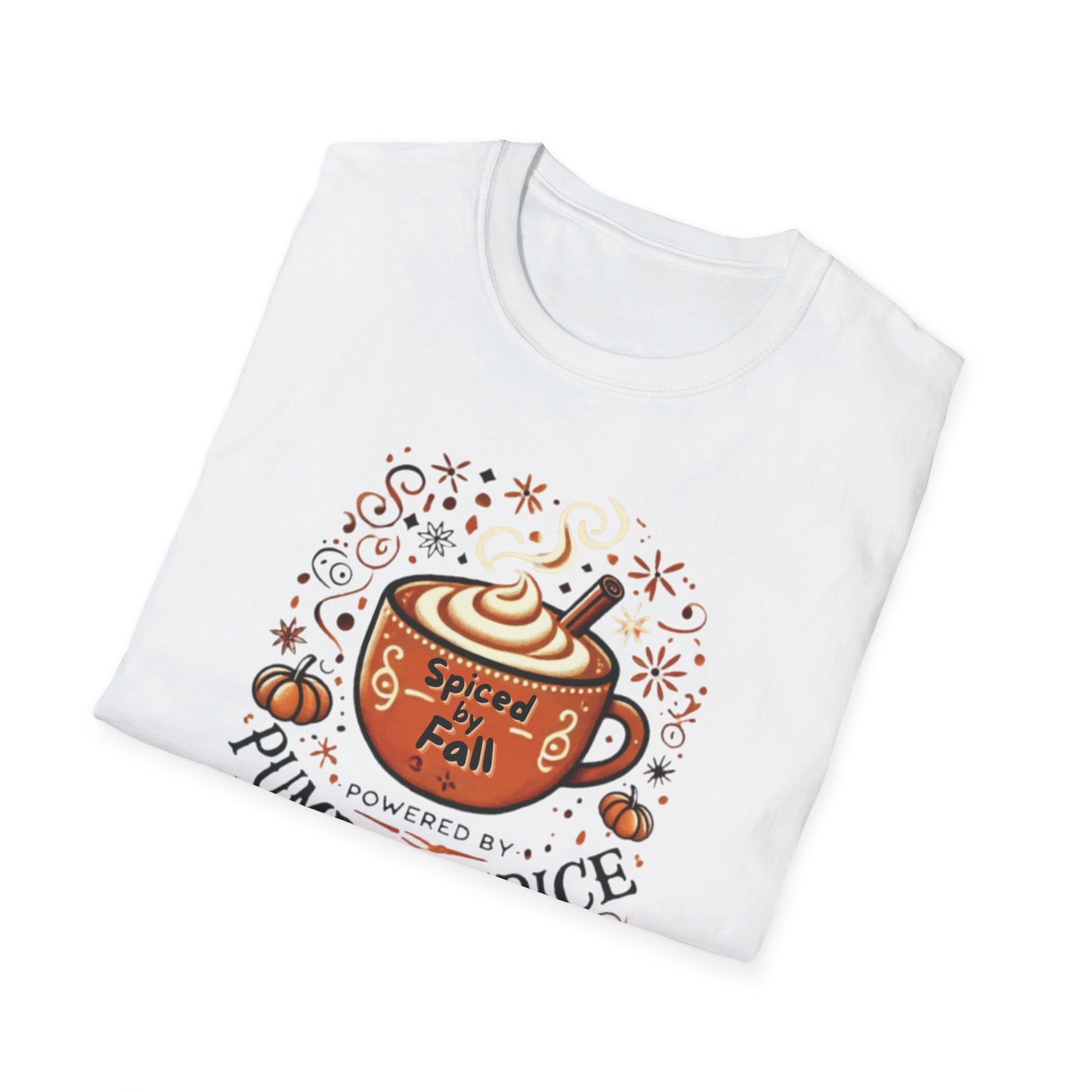 Cozy Pumpkin Spice Latte - Unisex Softstyle T-Shirt | Fall-Inspired Graphic Tee