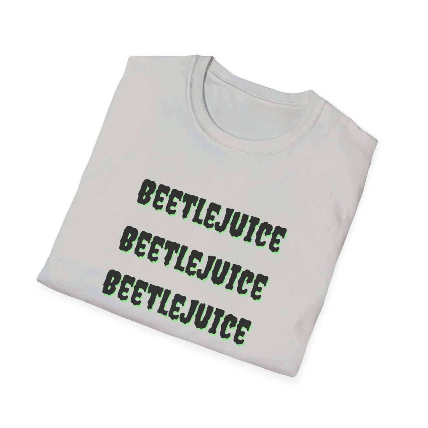 Beetlejuice, Beetlejuice, Beetlejuice! Unisex Softstyle T-Shirt | Classic Movie-Inspired Tee