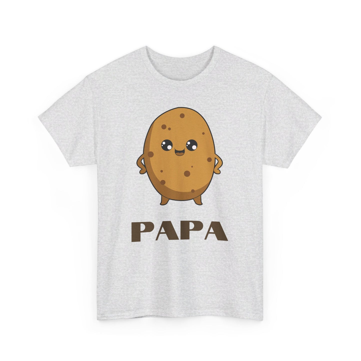 Cute Papa Potato Unisex Heavy Cotton T-Shirt | Adorable Father's Day Tee