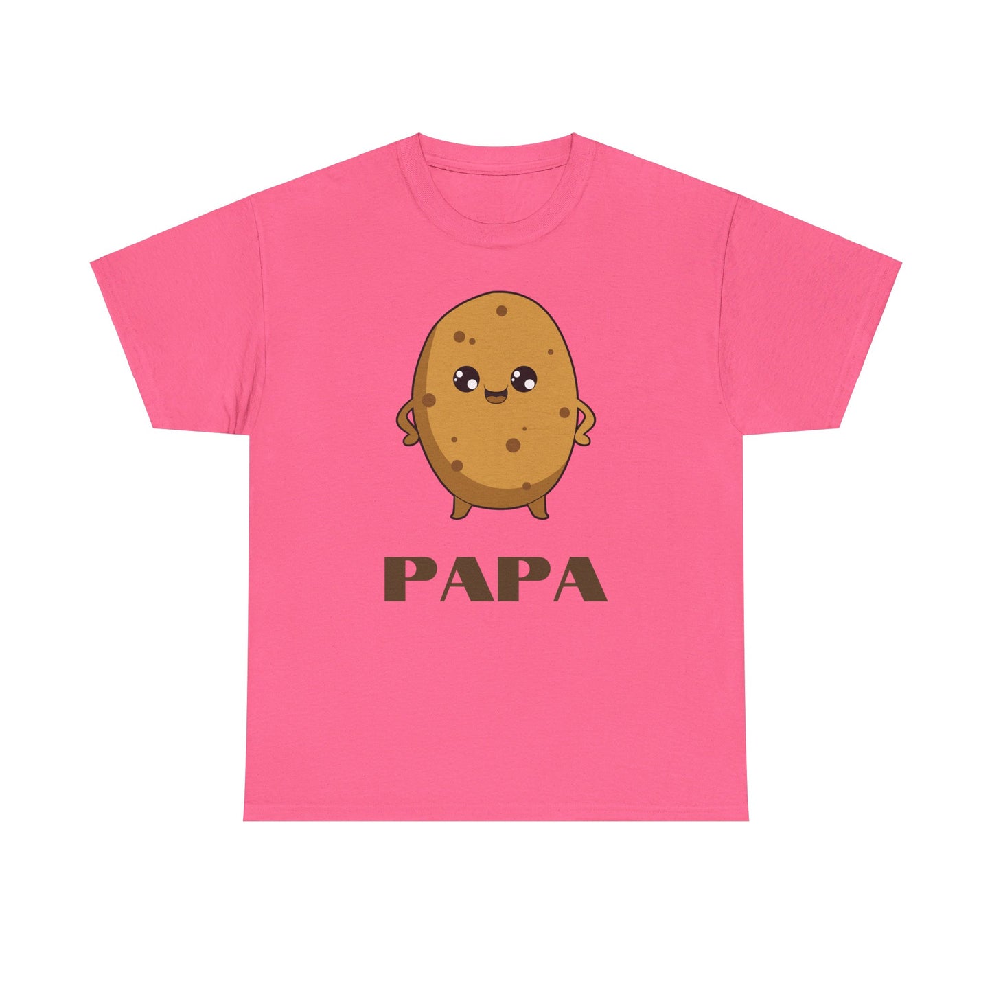 Cute Papa Potato Unisex Heavy Cotton T-Shirt | Adorable Father's Day Tee