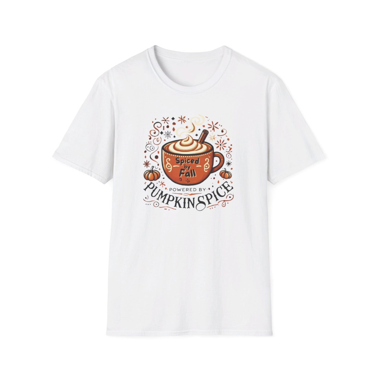 Cozy Pumpkin Spice Latte - Unisex Softstyle T-Shirt | Fall-Inspired Graphic Tee