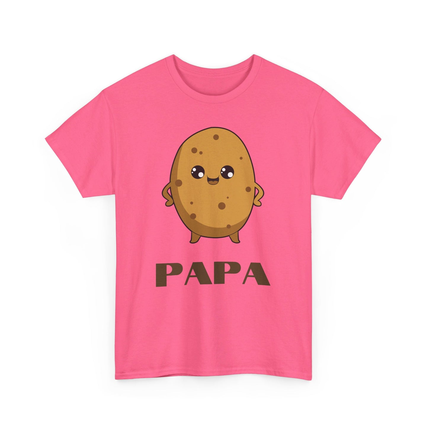 Cute Papa Potato Unisex Heavy Cotton T-Shirt | Adorable Father's Day Tee