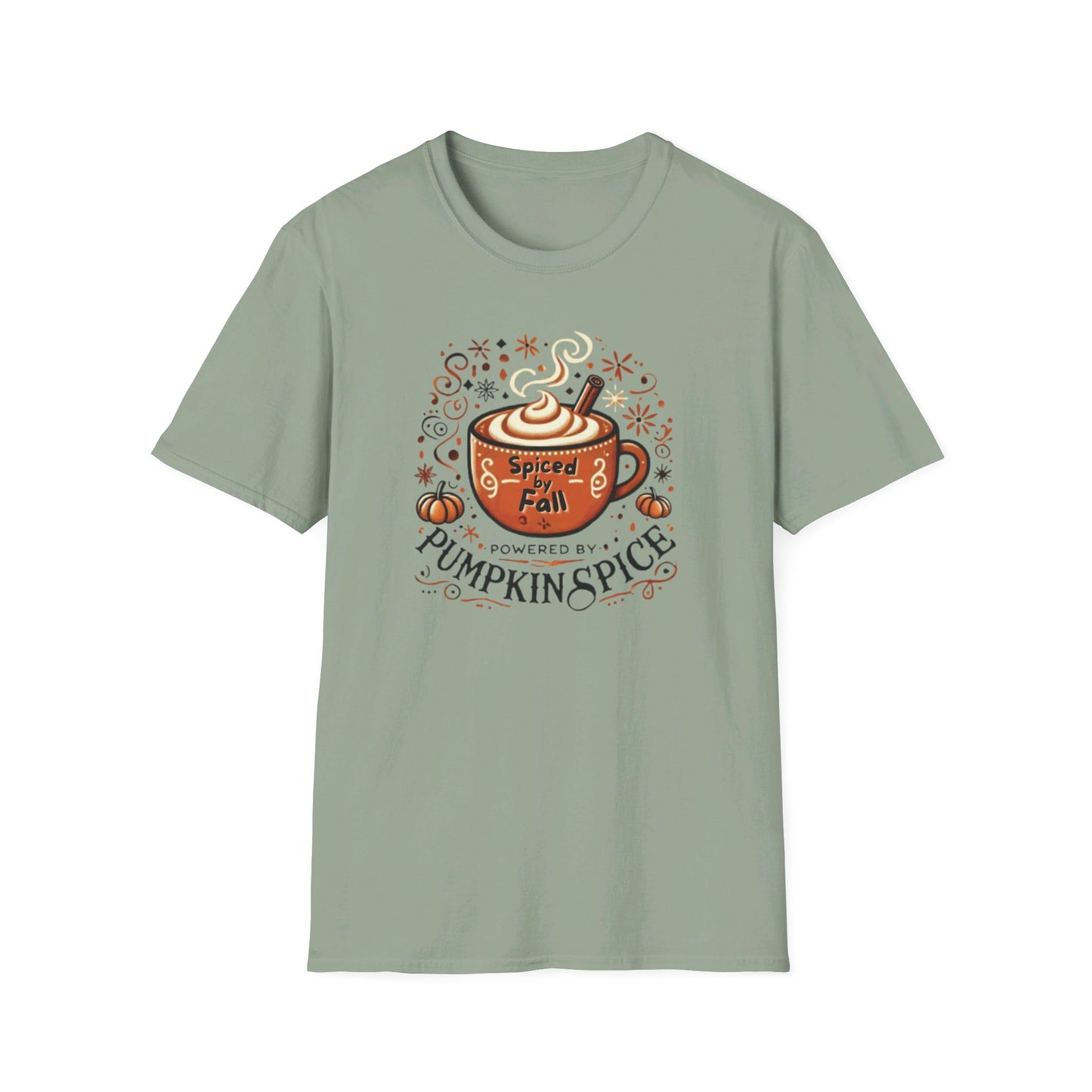 Cozy Pumpkin Spice Latte - Unisex Softstyle T-Shirt | Fall-Inspired Graphic Tee