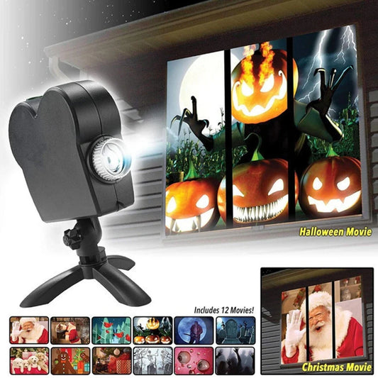 Halloween & Christmas Holographic Projection – Transform Your Holiday Decor with Spooky and Festive Magic