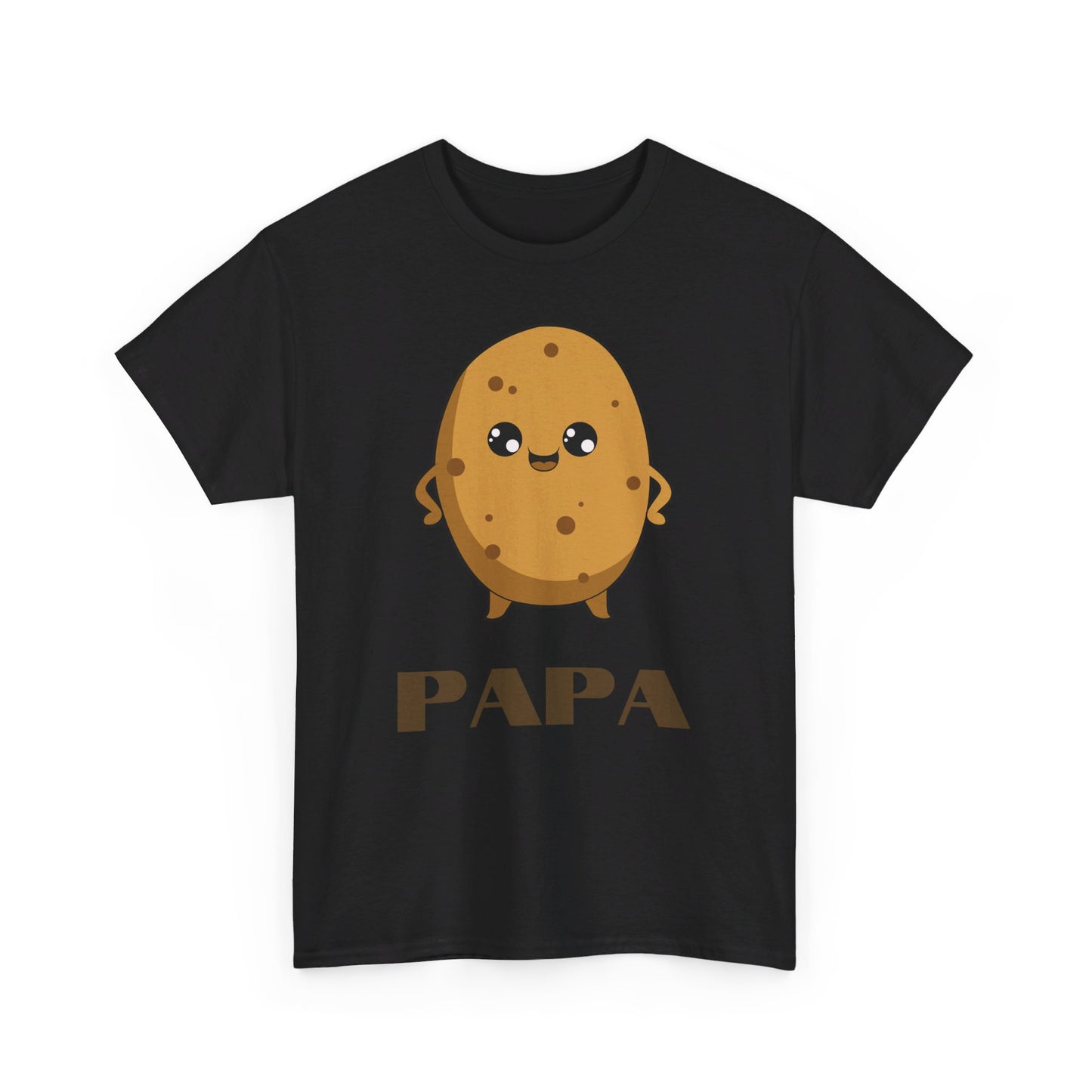 Cute Papa Potato Unisex Heavy Cotton T-Shirt | Adorable Father's Day Tee