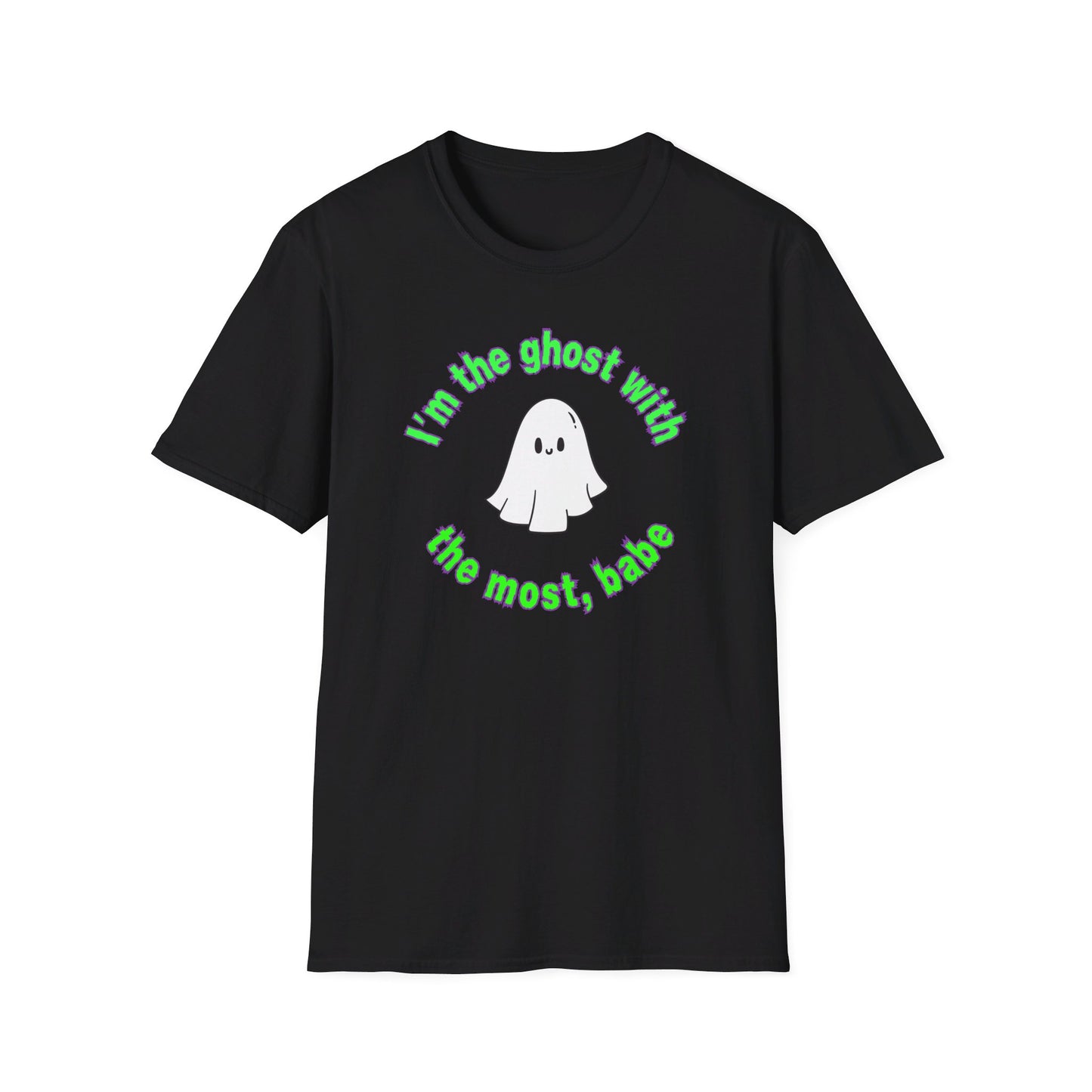 Beetlejuice Inspired Ghost with the Most Unisex Softstyle T-Shirt | Halloween Tee