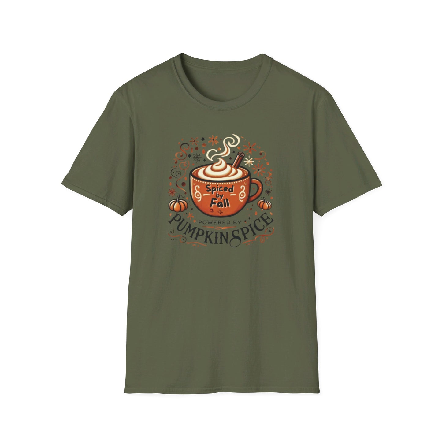 Cozy Pumpkin Spice Latte - Unisex Softstyle T-Shirt | Fall-Inspired Graphic Tee