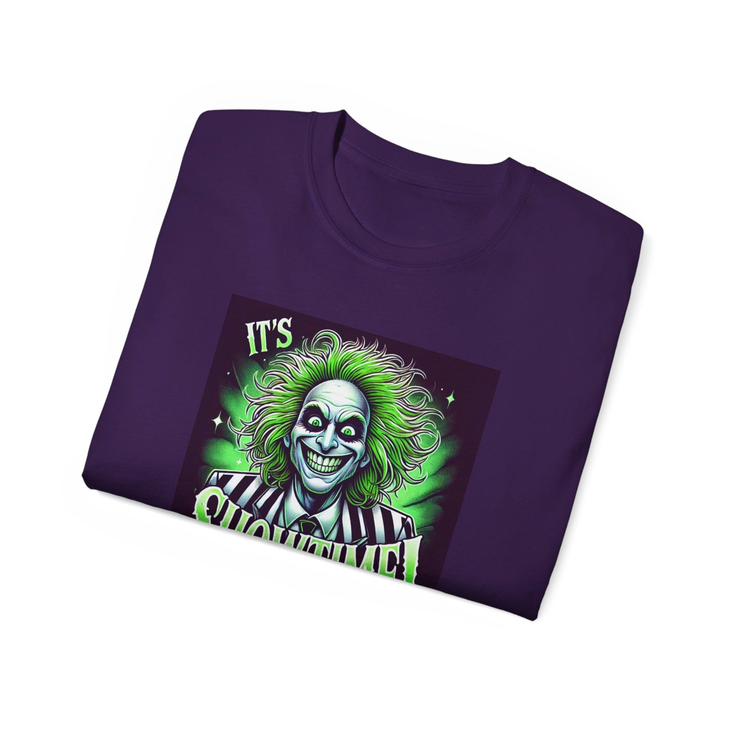 Beetlejuice Inspired 'It's Showtime!' Unisex Ultra Cotton Tee | Halloween Horror T-Shirt