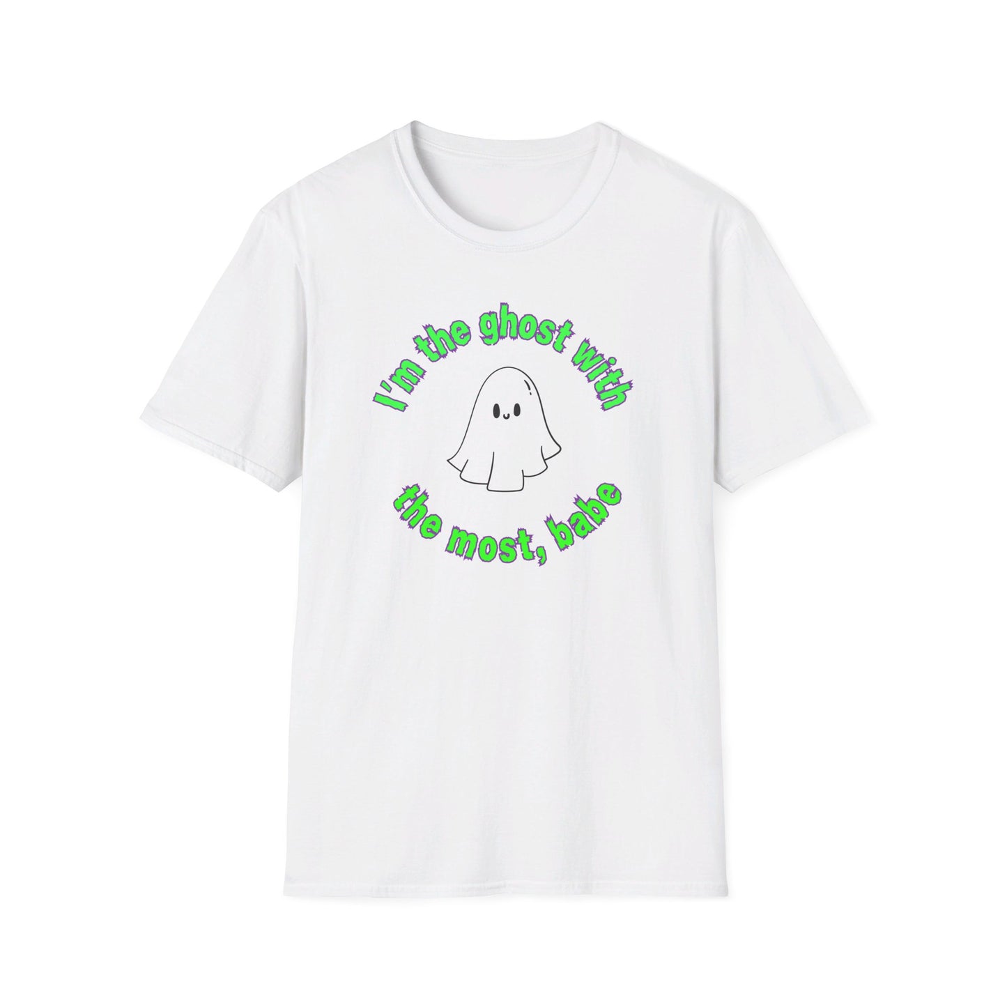 Beetlejuice Inspired Ghost with the Most Unisex Softstyle T-Shirt | Halloween Tee