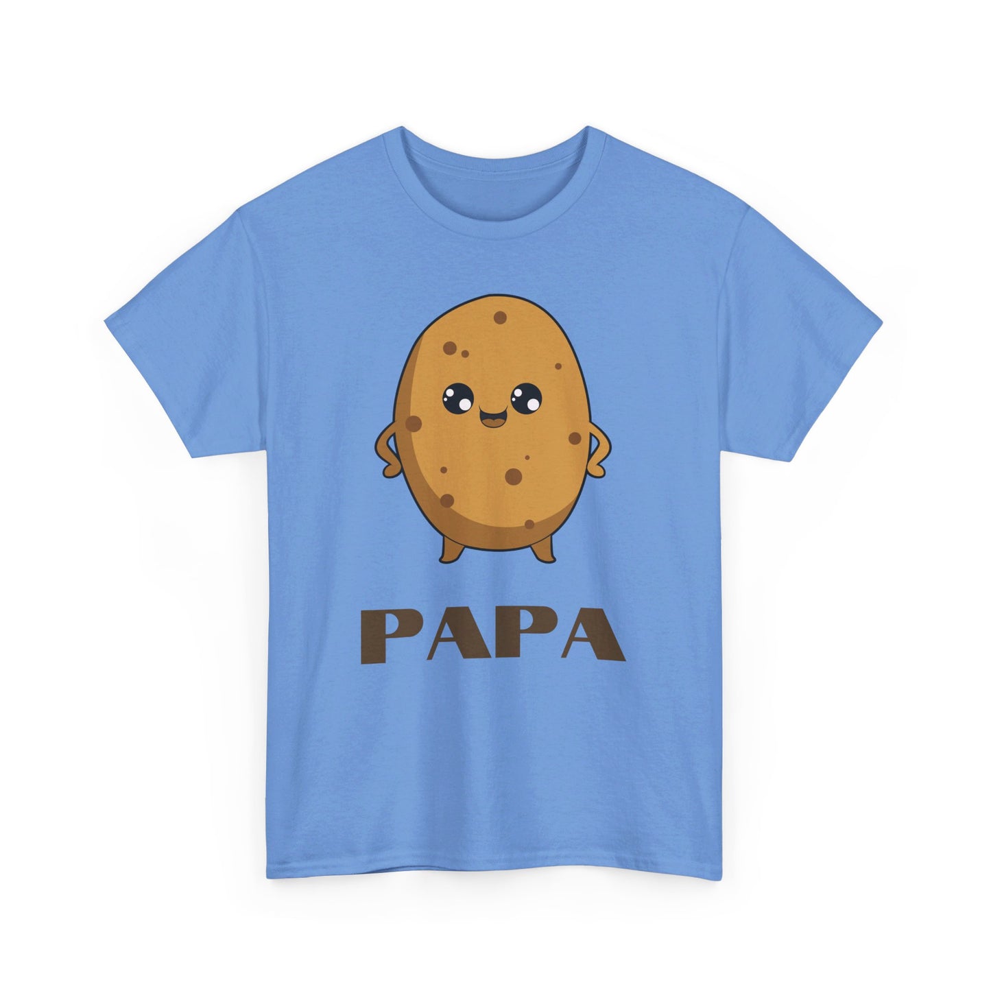 Cute Papa Potato Unisex Heavy Cotton T-Shirt | Adorable Father's Day Tee