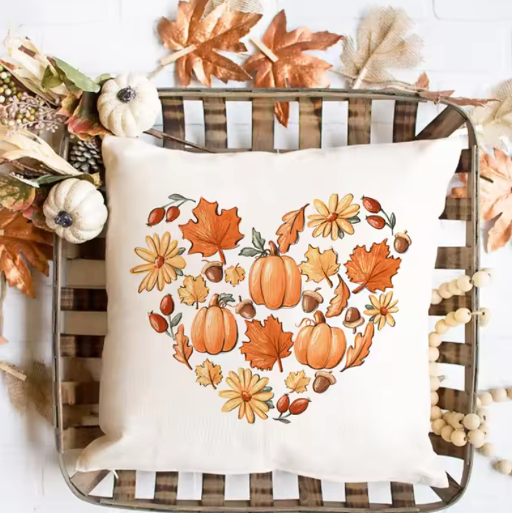 Autumn Cozy: "Pumpkin Spice & Everything Nice" & More Fall Couch Cushion Covers