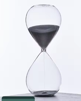 Elegant Hourglass Sand Timer | Boost Productivity & Focus | 5/30 Minute Time Management Tool