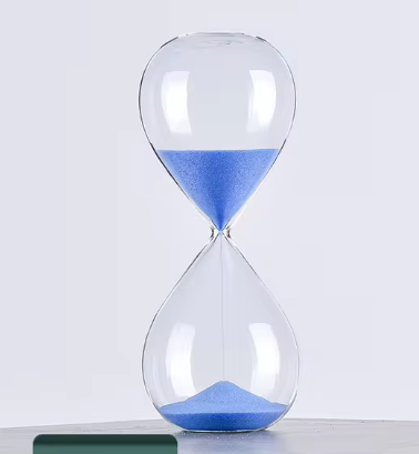 Elegant Hourglass Sand Timer | Boost Productivity & Focus | 5/30 Minute Time Management Tool