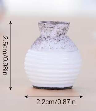 Miniature Resin Vase - Small Decorative Vases for Home and Garden