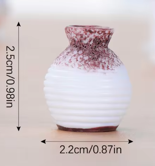 Miniature Resin Vase - Small Decorative Vases for Home and Garden