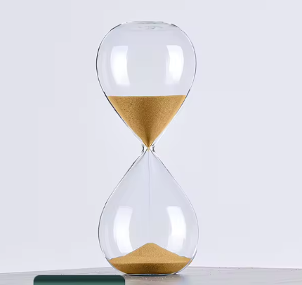 Elegant Hourglass Sand Timer | Boost Productivity & Focus | 5/30 Minute Time Management Tool