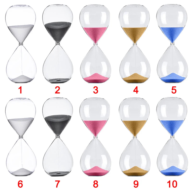 Elegant Hourglass Sand Timer | Boost Productivity & Focus | 5/30 Minute Time Management Tool