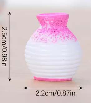 Miniature Resin Vase - Small Decorative Vases for Home and Garden