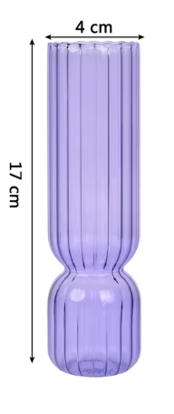 Scandinavian Chic: Nordic Glass Vase for Hydroponic Plants and Dried Flowers