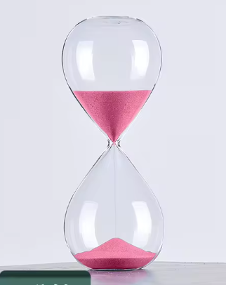 Elegant Hourglass Sand Timer | Boost Productivity & Focus | 5/30 Minute Time Management Tool