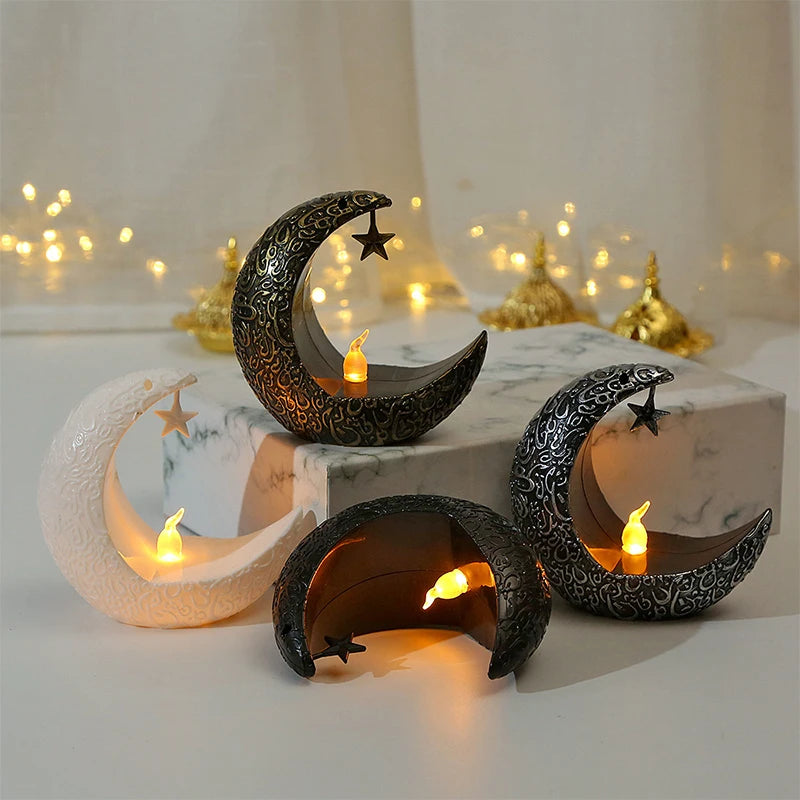 Elegant Star & Moon Candle Holder – Perfect for Christmas, Weddings, and Romantic Home Decor