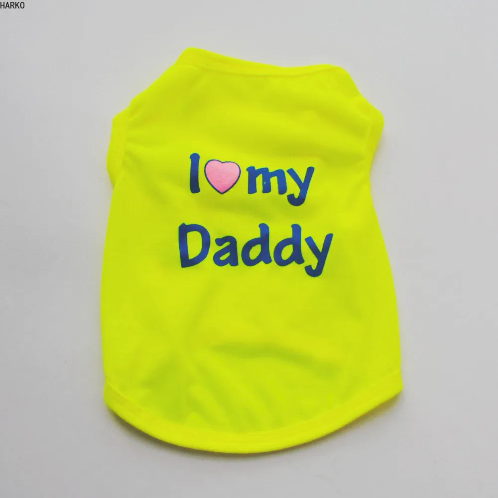 Cute Summer Pet T-Shirts | Puppy Dog Vest | Cotton Dog & Cat Apparel | Fun Pug Costumes for Small Dogs