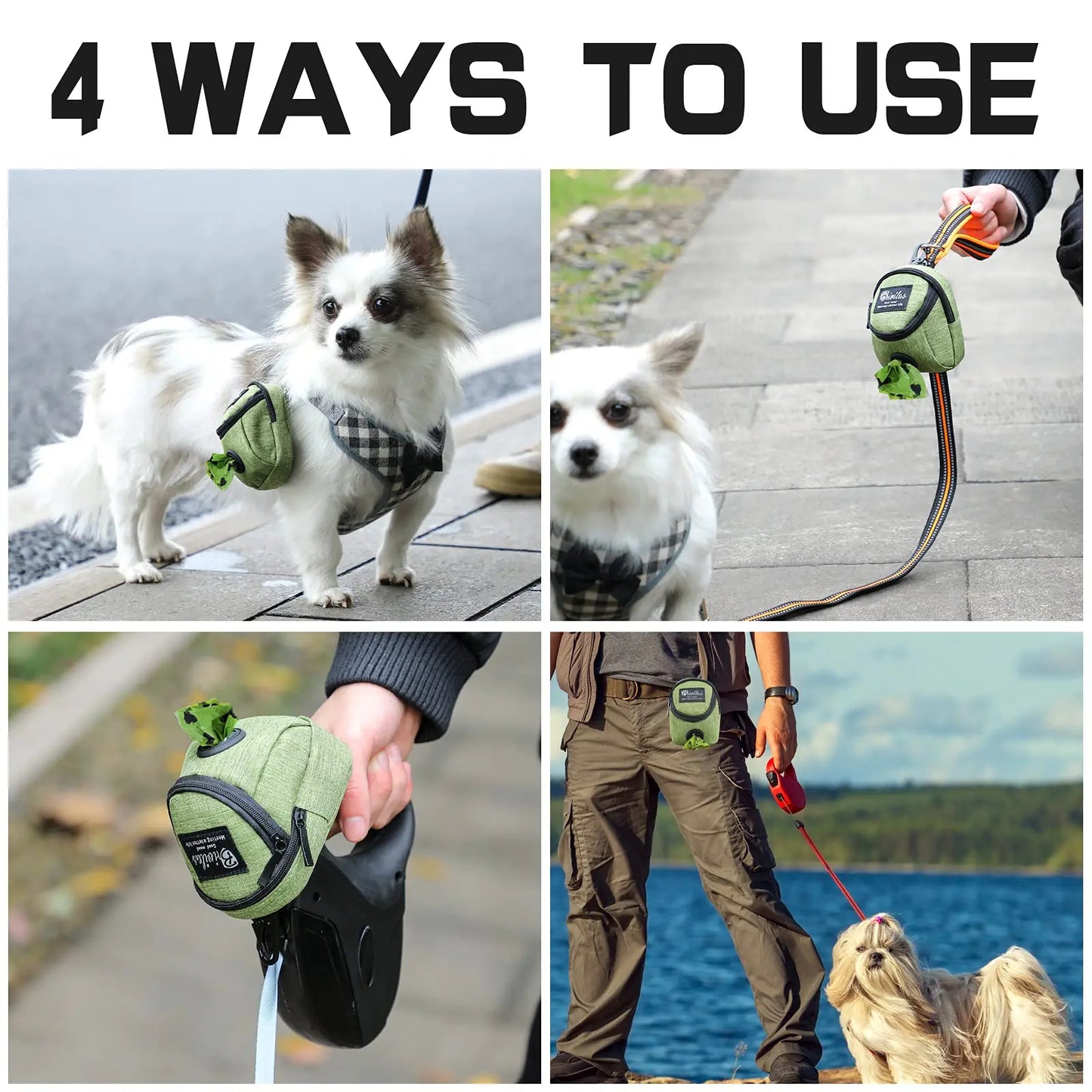 Multifunction Dog Training Pouch – Treat Holder & Poop Bag Dispenser for Outdoor Adventures!