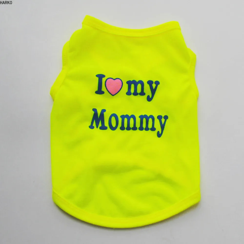 Cute Summer Pet T-Shirts | Puppy Dog Vest | Cotton Dog & Cat Apparel | Fun Pug Costumes for Small Dogs