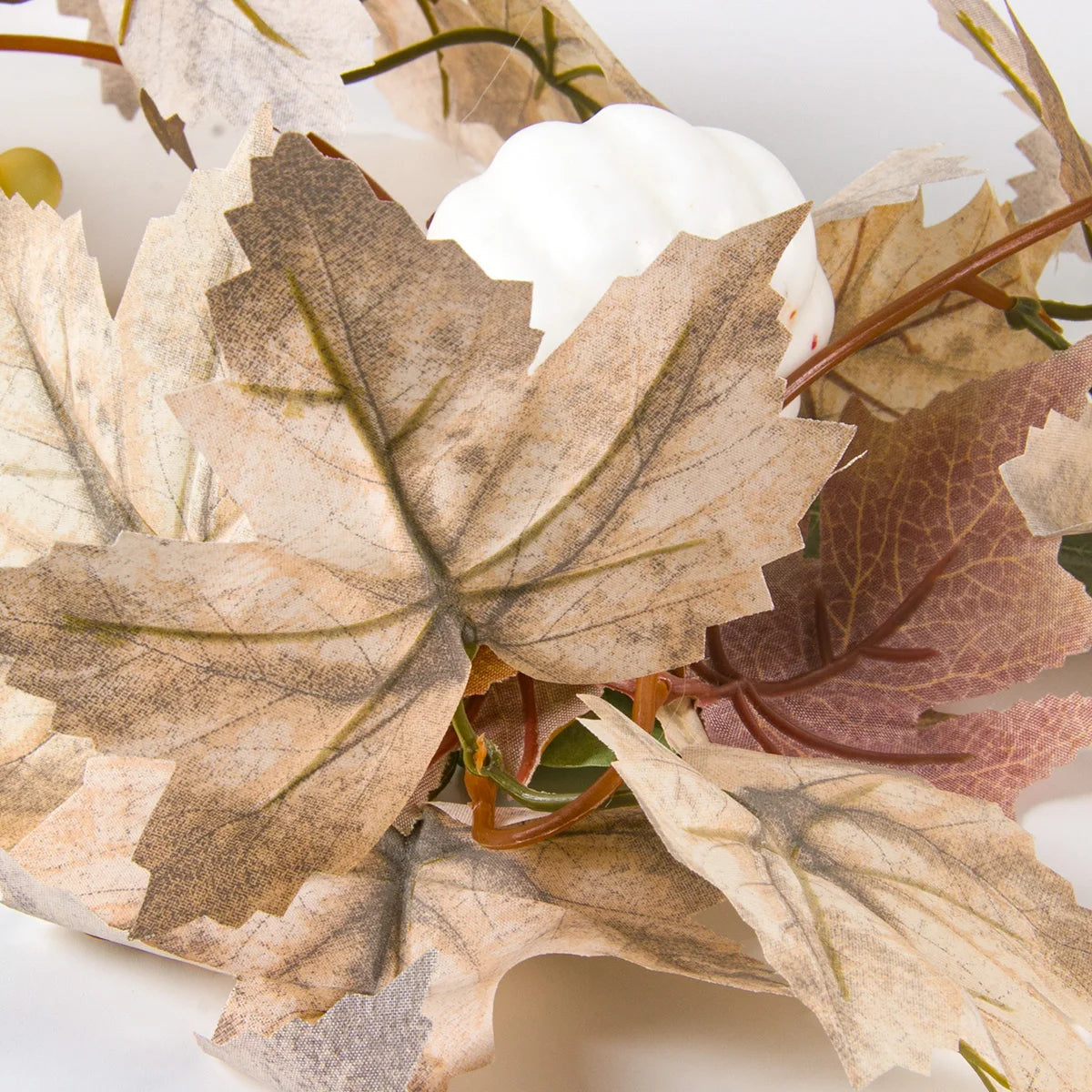 Autumn Maple Leaf Pumpkin Berry Garland – Perfect for Thanksgiving, Halloween & Fall Decor