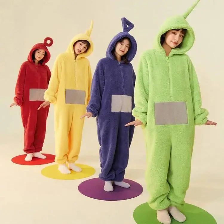 Kids & Adults Teletubbies Costumes – Cozy Long Sleeve Pajamas