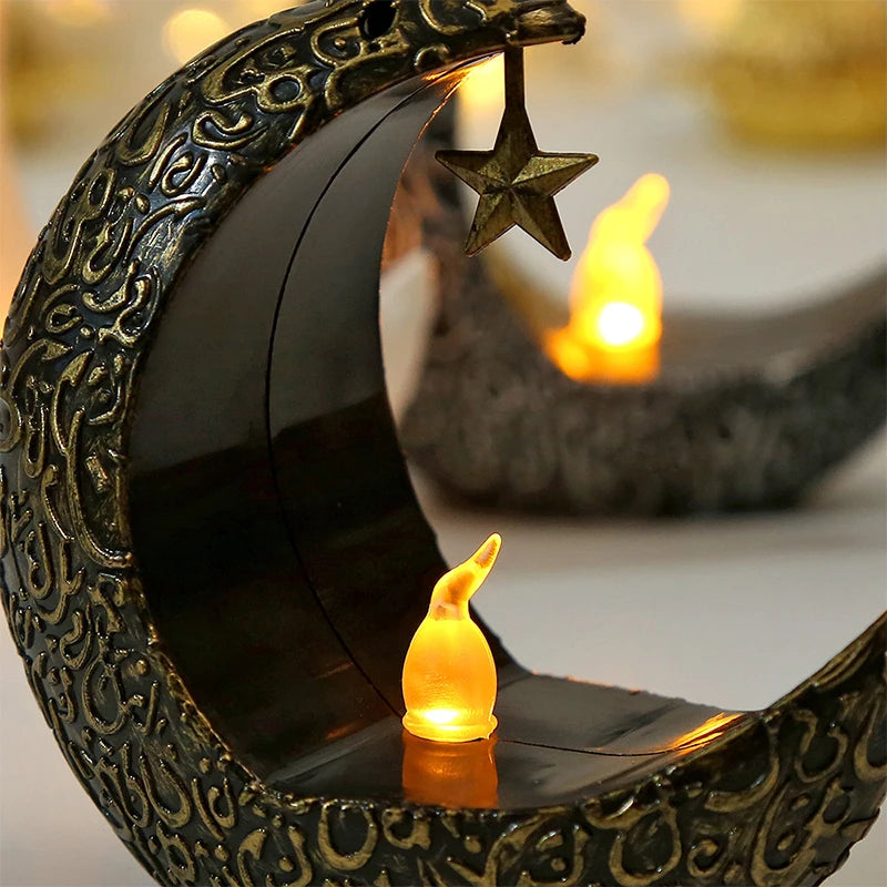 Elegant Star & Moon Candle Holder – Perfect for Christmas, Weddings, and Romantic Home Decor