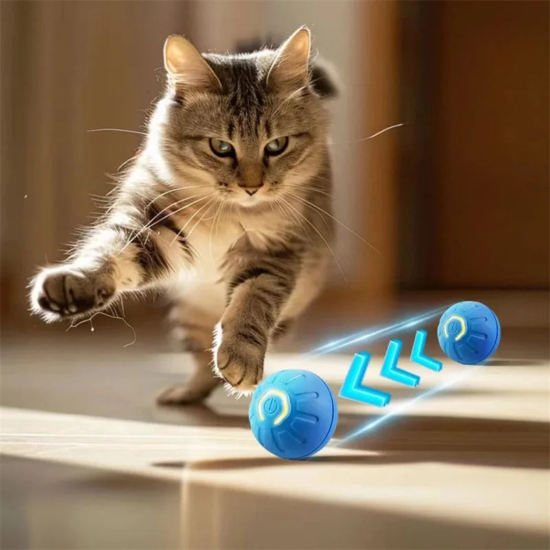 Smart Dog Toy Ball - Electronic Interactive USB Moving Ball for Dogs and Cats, Bouncing Pet Toy