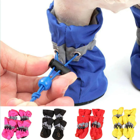 Waterproof Dog Shoes – Anti-Slip Rain Boots for Small Dogs & Cats, Perfect for All Weather!