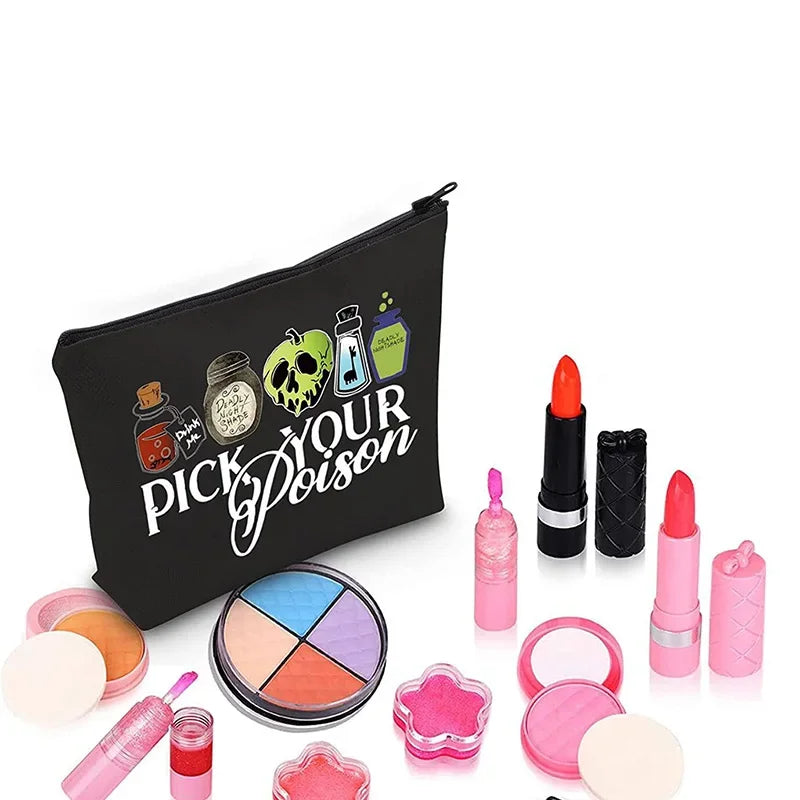 Witchy Vibes: Halloween "Pick Your Poison" Makeup Bag for Fall Festivities