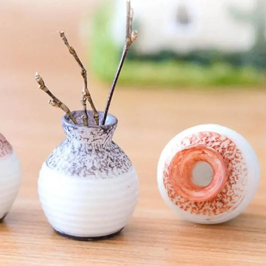 Miniature Resin Vase - Small Decorative Vases for Home and Garden