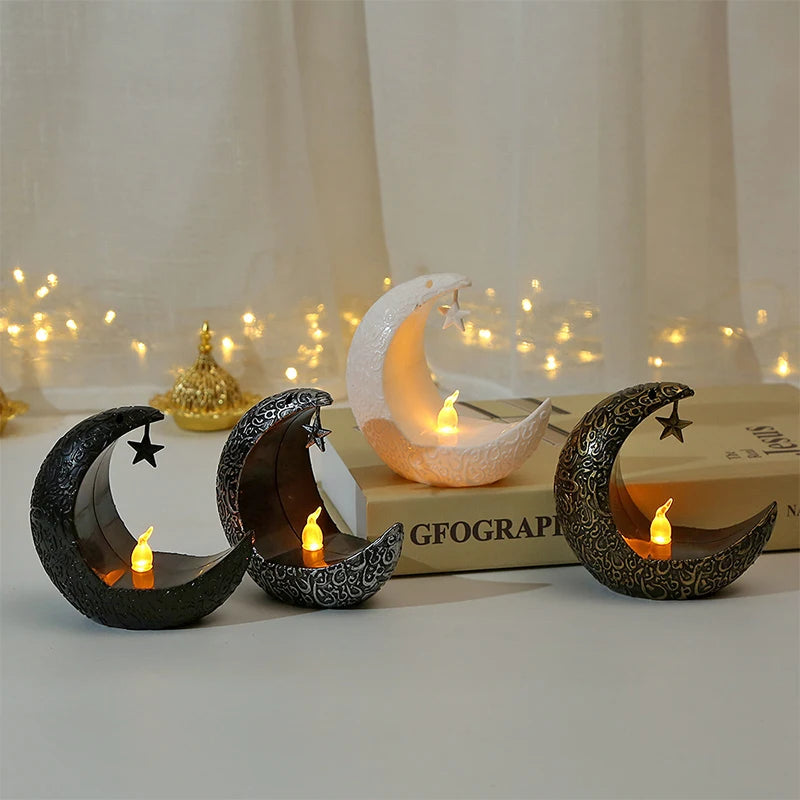 Elegant Star & Moon Candle Holder – Perfect for Christmas, Weddings, and Romantic Home Decor