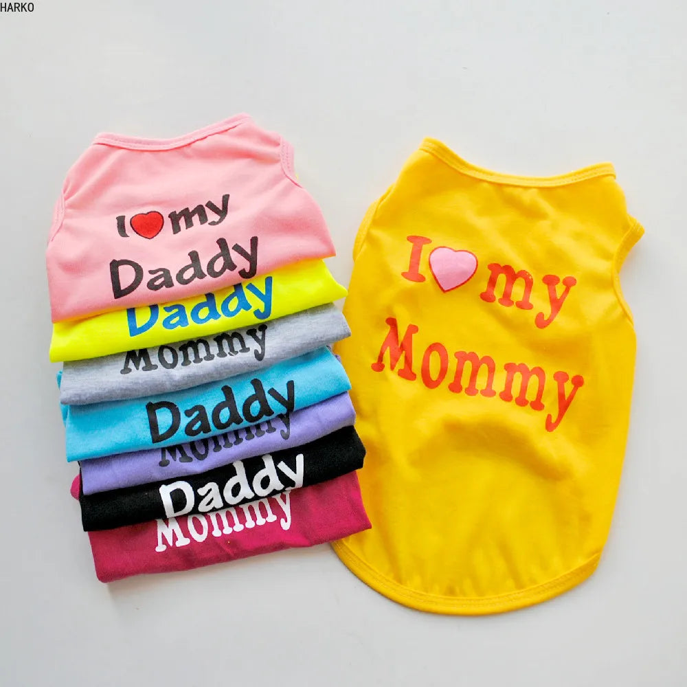 Cute Summer Pet T-Shirts | Puppy Dog Vest | Cotton Dog & Cat Apparel | Fun Pug Costumes for Small Dogs