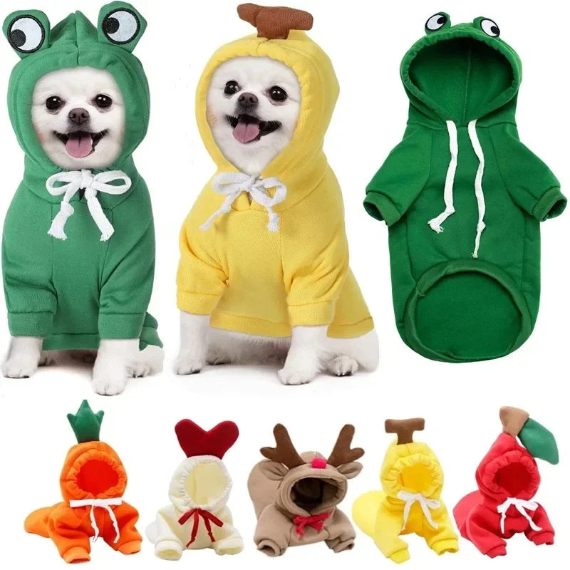 Cosplay Pet Hoodies | Dog Coat Jacket for Small Dogs | Cute Cat Costumes | Chihuahua & Yorkie Clothing