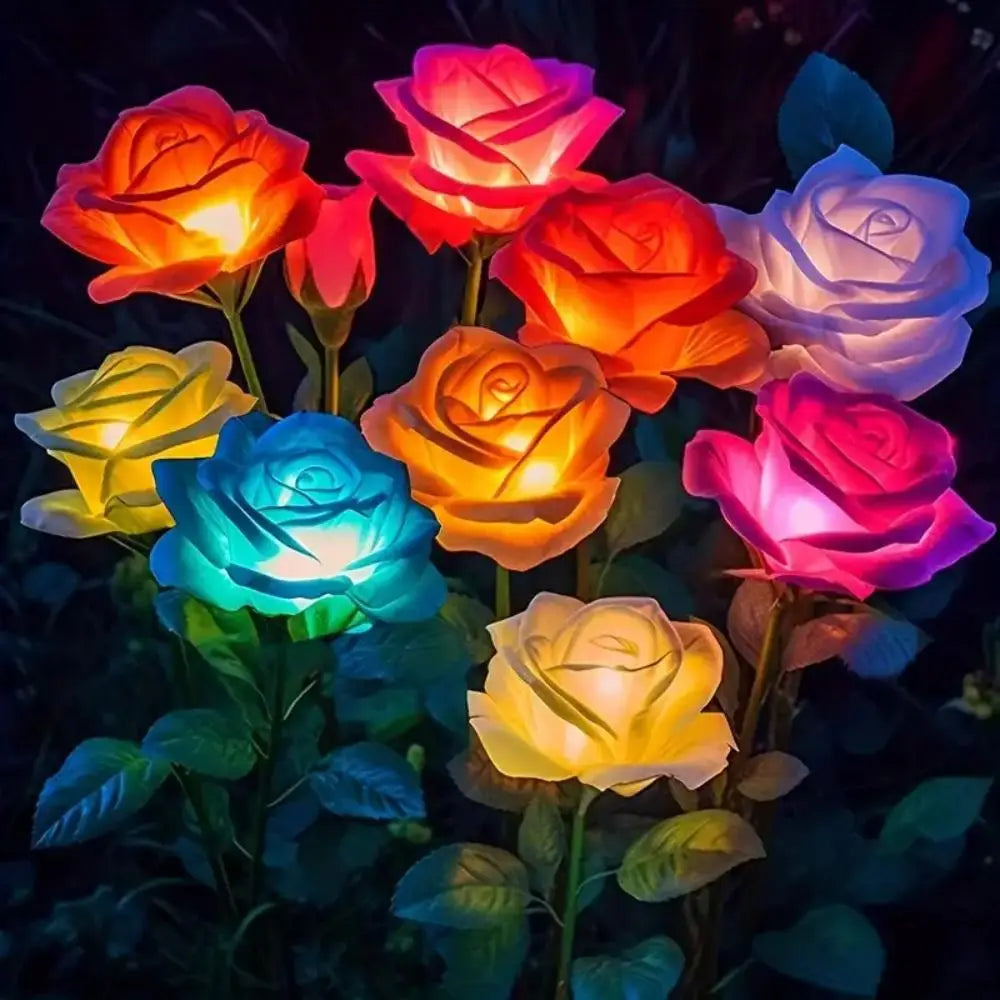 Flowers That Never Fade – Solar-Powered Rose Lights 🌹