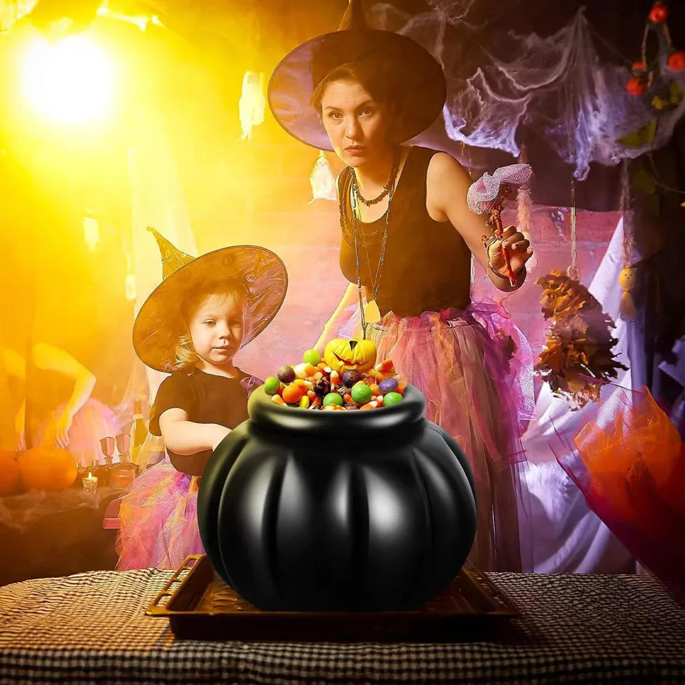 Halloween Large Inflatable Witch Pot Multi-Functional Ice Bucket Candy Container Party Horror Props to Halloween Decoration