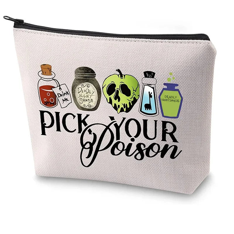 Witchy Vibes: Halloween "Pick Your Poison" Makeup Bag for Fall Festivities