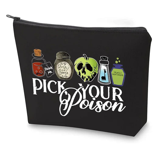 Witchy Vibes: Halloween "Pick Your Poison" Makeup Bag for Fall Festivities